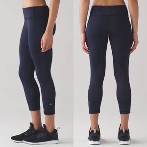 Lululemon Pace Rival Crop *22" Midnight Navy